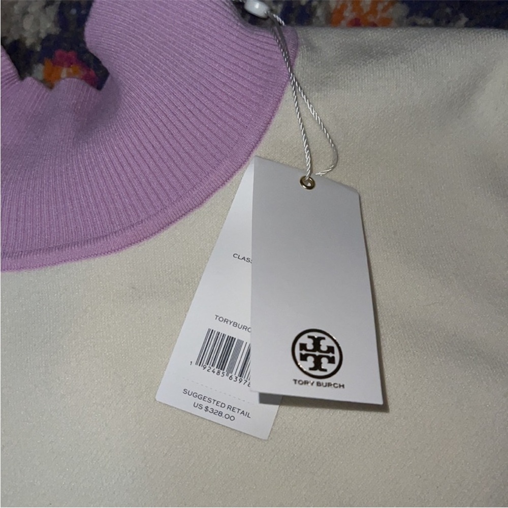 NWT Tory Burch Color-Block Turtleneck XL - Picture 9 of 10